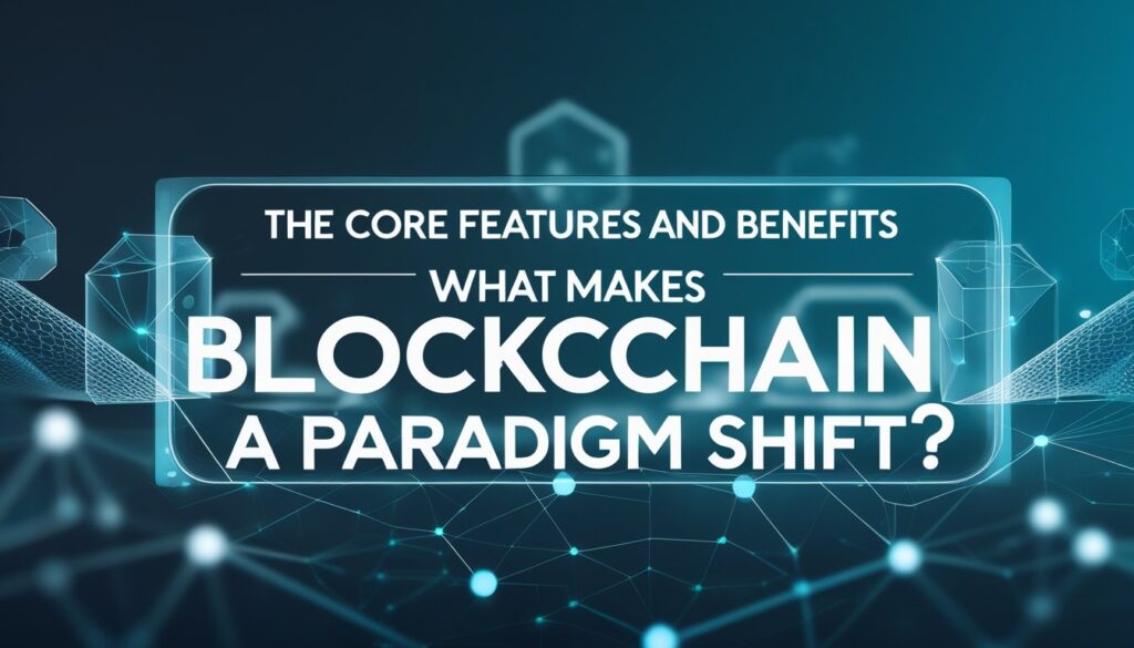 The Core Features and Benefits - What Makes Blockchain a Paradigm Shift?