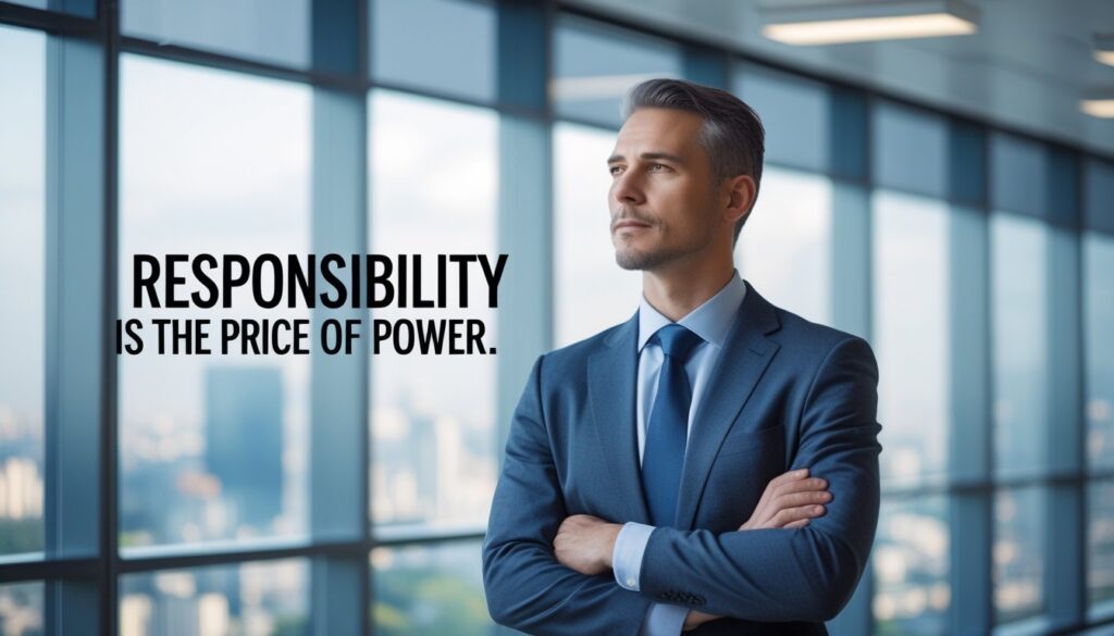 Responsibility is the Price of Power
