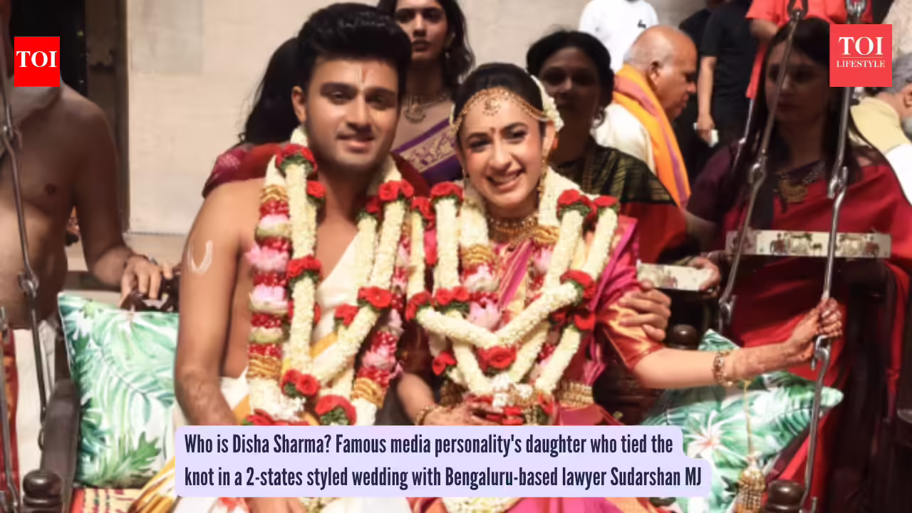 Who is Disha Sharma? Famous media personality’s daughter who tied the knot in a 2-states styled wedding with Bengaluru-based lawyer Sudarshan MJ