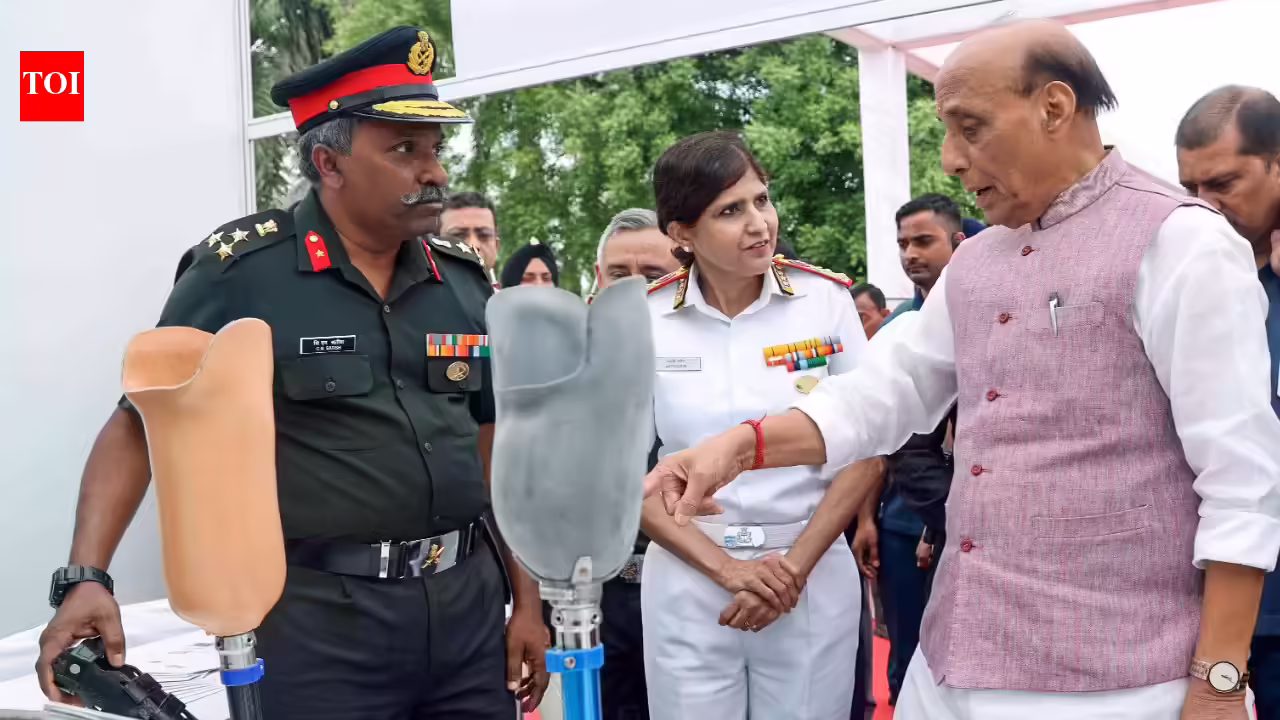 Rajnath lays foundation stones for 3 new centers at R&R, new infra at Base Hospital. India News