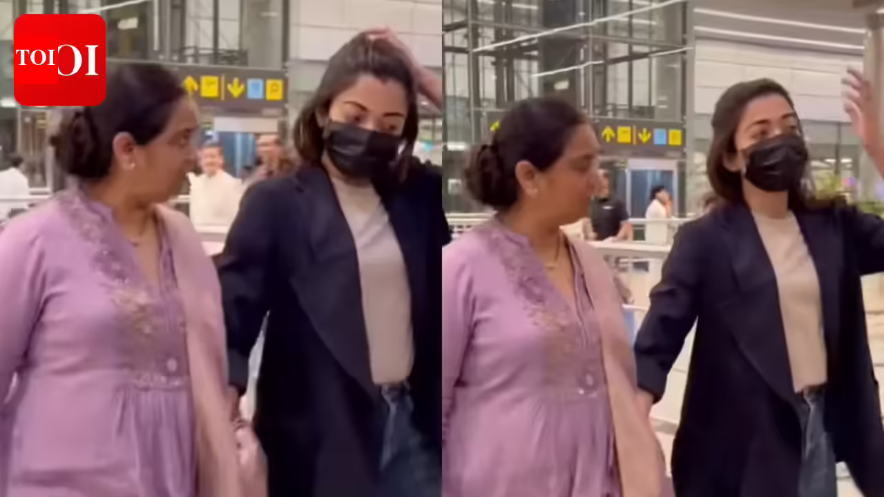 Rashmika Mandanna and Madhavi Deverakonda’s adorable moment; Video of them walking hand-in-hand wins hearts | Telugu Movie News