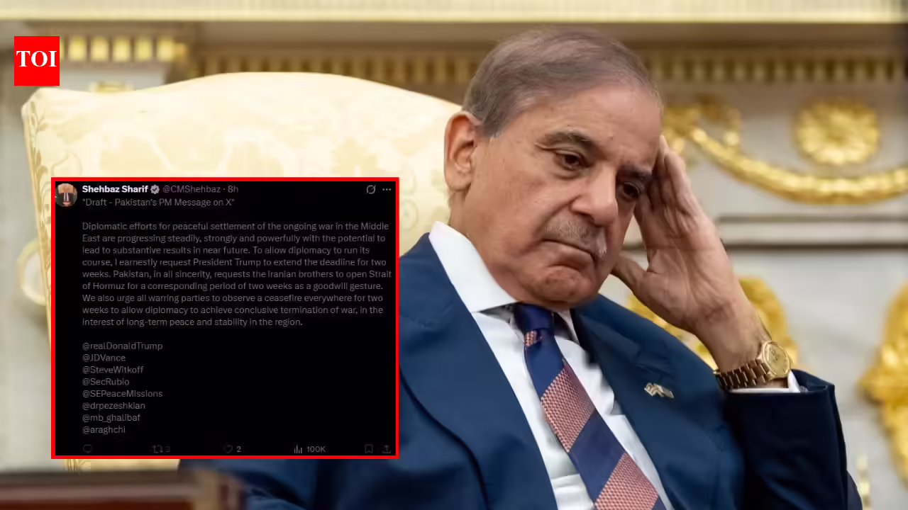 Copy-paste gone wrong? Pakistan PM Shehbaz Sharif’s ‘draft’ blunder on X over US-Iran ceasefire deal