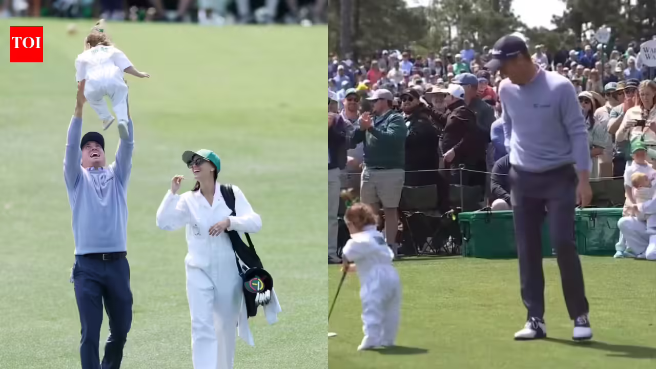 Justin Thomas’ daughter Molly Grace steals spotlight after his hole in one at Masters Par 3 Contest | International Sports News