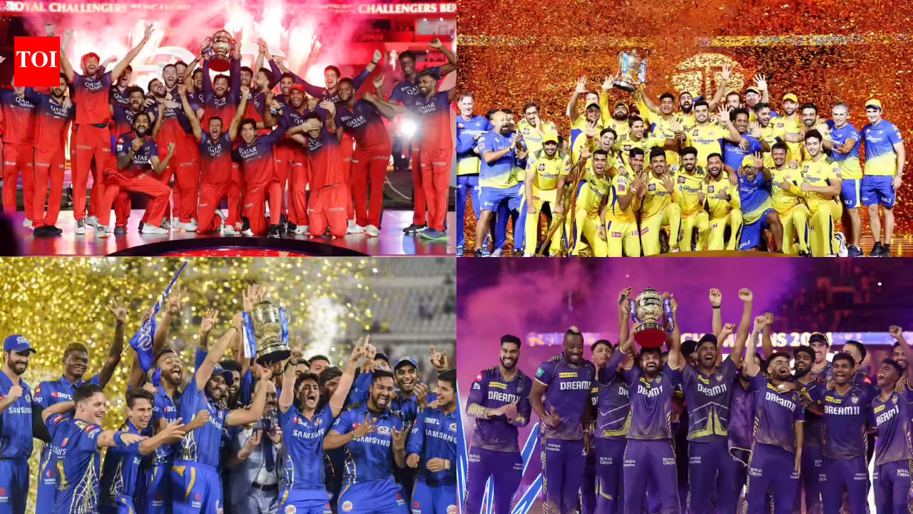 IPL winners list from 2008–2025: From RCB breaking jinx after 18 years to CSK’s dominance with 10 finals | cricket news