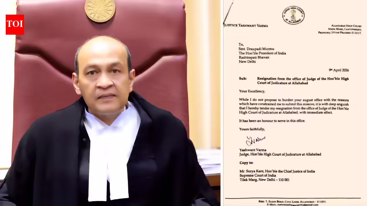 ‘With deep anguish’: What Justice Yashwant Varma wrote in resignation letter to President Murmu India News