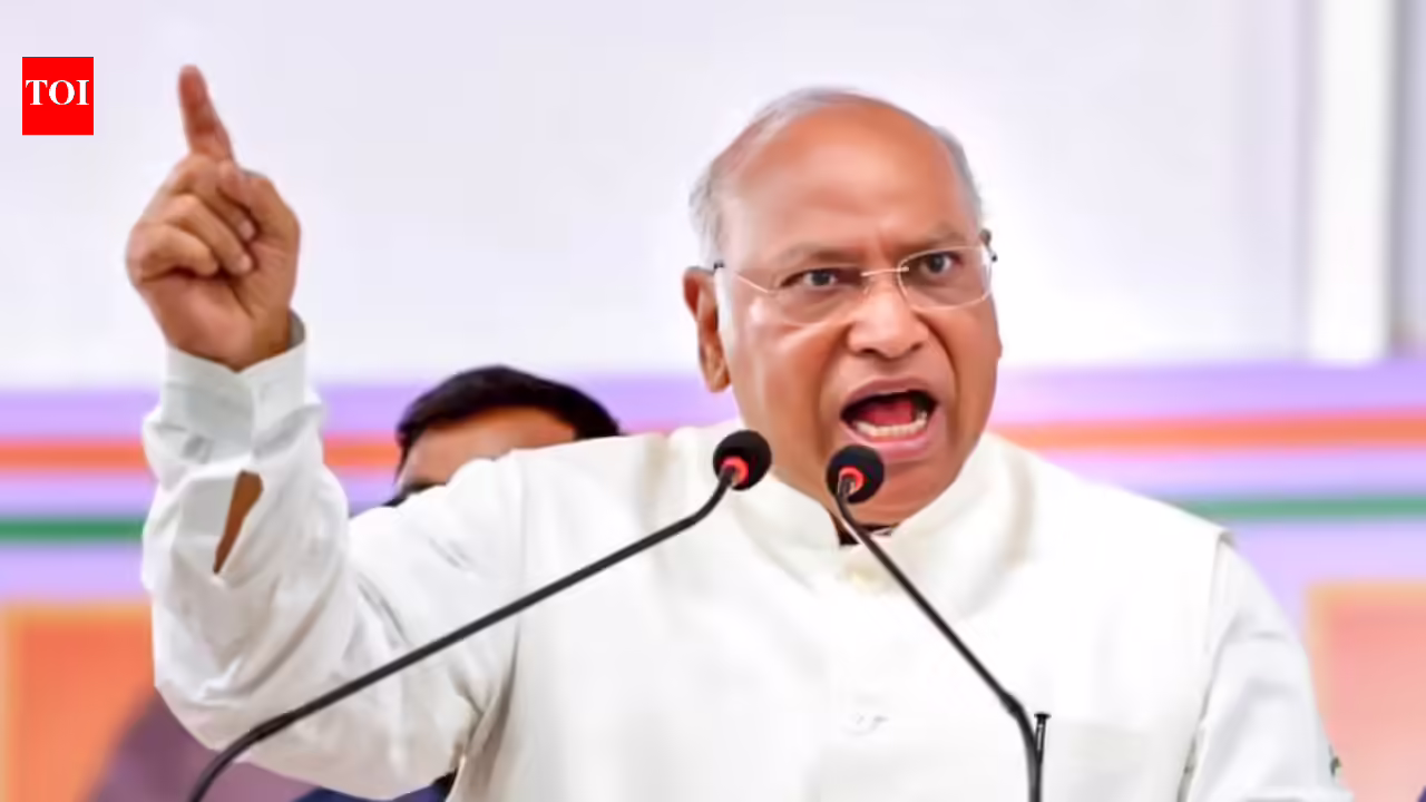 ‘Grave consequences’: Mallikarjun Kharge at CWC meet says government’s women quota move a poll code violation. India News