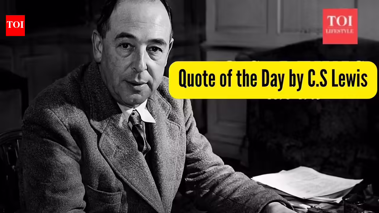 CS Lewis Quote: Quote of the Day by CS Lewis: “If we find ourselves with a desire that nothing in this world can satisfy, the most probable explanation is that we were made for another world.”