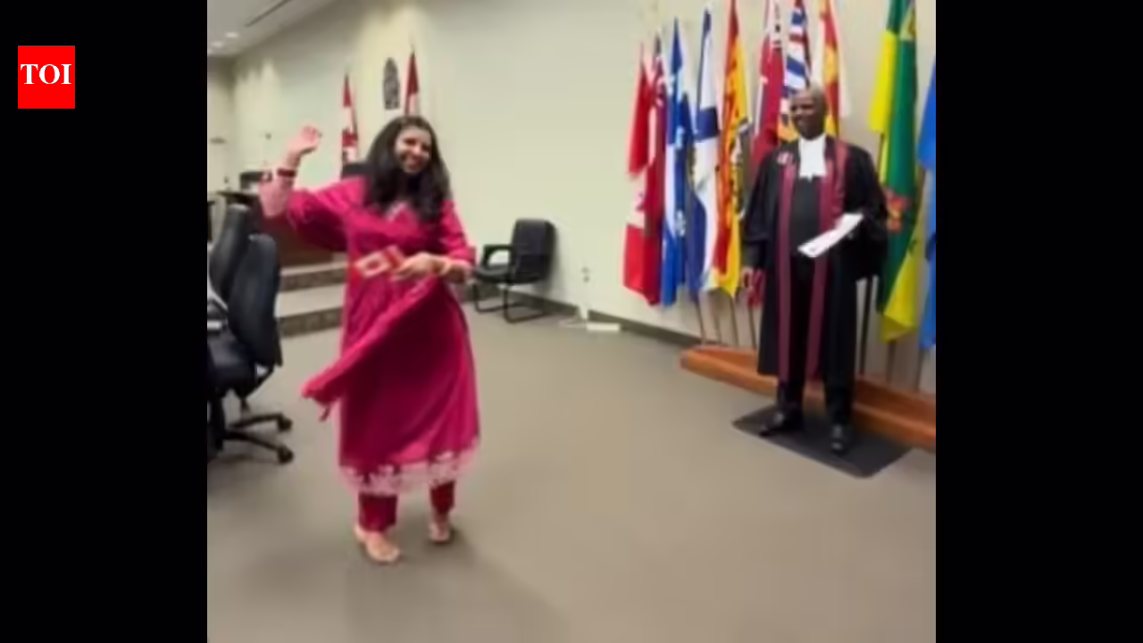 ‘Indians doing everything to escape India’: Woman’s garba move at Canada citizenship ceremony draws flak