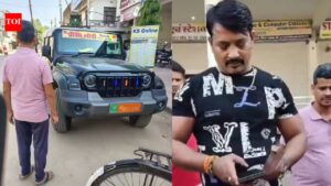‘I was honking, why were you swerving’: BJP MLA’s son rams 5 with Thar; victims alleged threats. Bhopal News