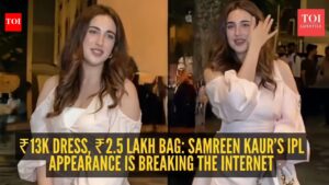 Samreen Kaur: Arshdeep Singh’s rumored girlfriend Samreen Kaur steals the spotlight in ₹13K pink dress – and a ₹2.5 lakh Dior bag at Mumbai Indians vs Punjab Kings clash