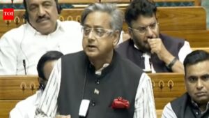 ‘Gift wrapped in barbed wire’: Tharoor slams Center for linking women’s quota with delimitation bill. India News