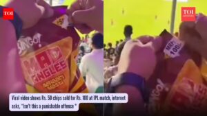 Viral video shows Rs. 50 chips sold for Rs. 100 at IPL match, internet asks, “Isn’t this a punishable offense “