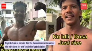 Magic diet and no steroids: Meet the Chennai construction worker who built ripped abs with ‘simple food’ and discipline |