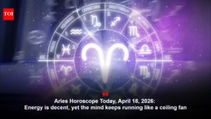 Aries Horoscope Today, April 18, 2026: Energy is decent, yet the mind keeps running like a ceiling fan