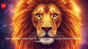 Leo Horoscope Today, April 19, 2026: Spending may go towards family or religious needs