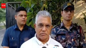 BJP’s Dilip Ghosh waves UP playbook, warns of bulldozers. India News