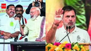 PM Narendra Modi attacks ‘one-family parties’; Rahul Gandhi says BJP out to destroy Tamil values. chennai news