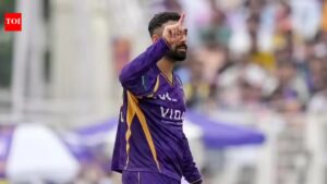 Playing with ‘two fractures’ in hand, Varun Chakravarthy wins ‘Player of the match’ as ​​KKR beat RR in IPL 2026 | cricket news