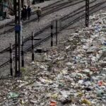 Despite clean-up efforts, waste continues to plague Delhi’s railway tracks. Delhi News