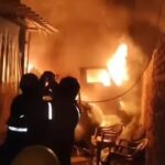 Transformer wire snaps & sparks fire, 30 vehicles kept at police station gutted. Noida News