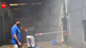 Major fire at auto warehouse in Gurgaon, two other incidents reported. Gurgaon News