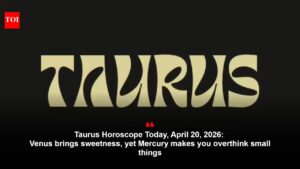 Taurus Horoscope Today, April 20, 2026: Venus brings sweetness, yet Mercury makes you overthink small things
