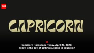Capricorn Horoscope Today, April 20, 2026: Today is the day of getting success in education