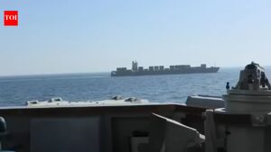 ‘Prepared to disable you’: Moment US intercepts Iranian cargo ship in Strait of Hormuz – watch