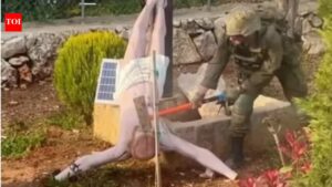 ‘Offends our religious feelings’: Image of IDF soldier striking Jesus statue in Lebanon sparks outrage