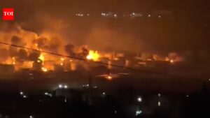 Watch: Russia’s Tuapse refinery on fire after Ukraine strikes; two ships struck in Crimea