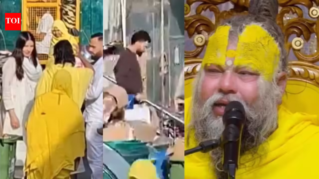 Anushka Sharma, Virat Kohli visit Premanandji Maharaj in Vrindavan on Akshay tritiya, video goes viral – WATCH | Hindi Movie News