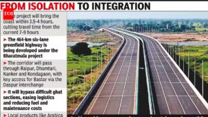 Bastar to get sea access in four hours as Chhattisgarh-Vizag economic corridor takes shape. Raipur News