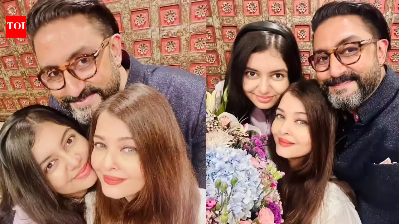 Aishwarya Rai Bachchan drops anniversary PICS with Abhishek Bachchan as they complete 19 years of marital bliss, Aaradhya Bachchan joins in | Hindi Movie News