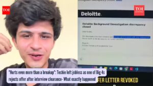 ‘Hurts even more than a breakup’: Indian techie left jobless after Big 4 firm cancels offer post selection.