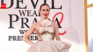 Emily Blunt: Emily Blunt stuns in Schiaparelli gown at ‘The Devil Wears Prada 2’ premiere |