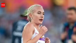 Pregnant Calli Hauger Thackery finishes Boston Marathon through pain as US runner shares powerful moment | International Sports News