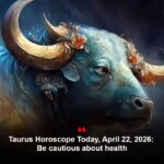 Taurus Horoscope Today, April 22, 2026: Be cautious about health