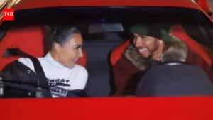 Lewis Hamilton and Kim Kardashian pack on the PDA on Malibu beach date – WATCH﻿ |