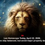 Leo Horoscope Today, April 22, 2026: Finances stay balanced, but avoid major property decisions