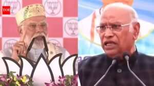 BJP urges poll panel to take ‘penal action’ against Kharge for calling Modi ‘terrorist’. India News