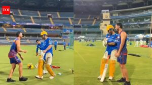 Ms Dhoni: ‘Tum aaya, saath mein camera leke aaya… bhagao isko’: Dhoni’s funny dig at Deepak Chahar ahead of MI vs CSK | cricket news