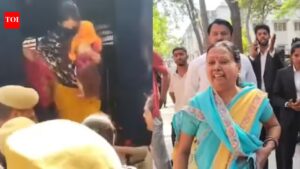 ‘They gave Rs 50,000, still gave more’: Mother confronts Meerut blue drum murder accused Muskan outside court. Meerut News