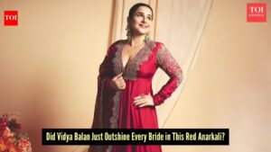 Is Vidya Balan channeling bridal energy again? Her red anarkali says ‘yes’