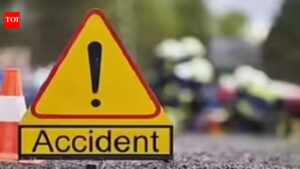 2 injured as Mercedes hits bike after BMW collision on Delhi-Agra highway | Faridabad News