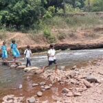 Students take risky trek to school across river over broken power pole. Bhubaneswar News