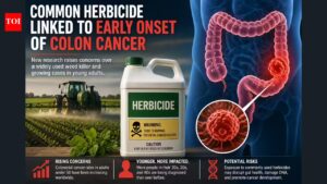 Common herbicide linked to early onset of colon cancer