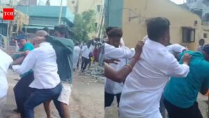 Tamil Nadu polls: AIADMK-DMK agents clash at Salem booth after voter ‘misreads’ conversation. Salem News