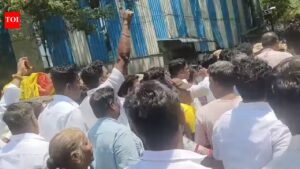 DMK, BJP members clash over fake votes allegations in Chennai. chennai news