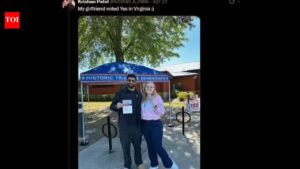 ‘I am as American as…’: Indian-origin man trolled after posting girlfriend’s photo of voting in Virginia redistricting election