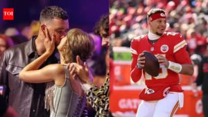 Taylor Swift And Travis Kelce: Taylor Swift’s first meeting with Patrick Mahomes resurfaces amid rising stress over Travis Kelce’s wedding plans. NFL News